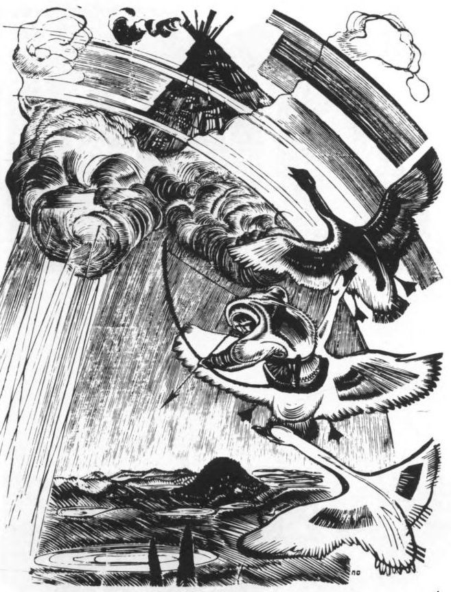 Иллюстрация. О. Гурьян. Золотой хвост.
М.—Л., «Молодая гвардия». 1931