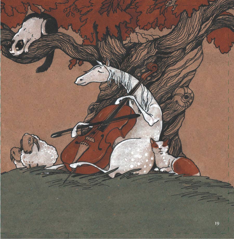 Ирина Зартайская. Кот и лошадь. Круглый год. 
Художник Екатерина Бауман. Изд-во Молодая мама, 2018