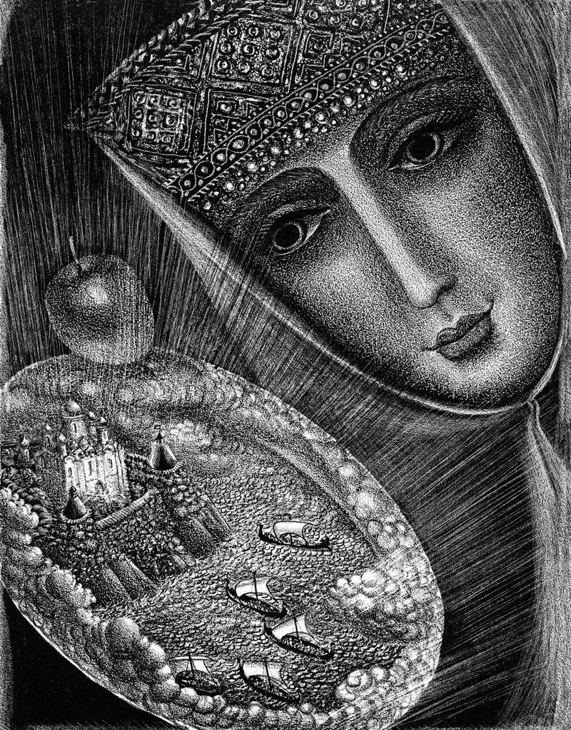 Белая лебёдушка. Русские волшебные сказки. Художник Борис Забирохин. Издательство Вита Нова, 2015 г.